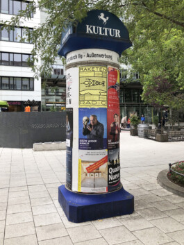 Ben El Halawany a.k.a. El Bebbe Grande Poster for Raketen Radio by Ben El Halawany in the city