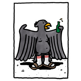 Ben El Halawany a.k.a. El Bebbe Grande the German Eagle reimagined by Ben El Halawany aka El Bebbe Grande