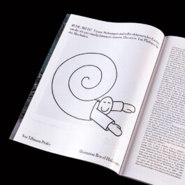 Ben El Halawany a.k.a. El Bebbe Grande lead-illustration for Zeitmagazin, topic: relaxing, self retreat. By Ben El Hahawany a.k.a. El Bebbe Grande