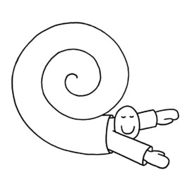 Ben El Halawany a.k.a. El Bebbe Grande lead-illustration for Zeitmagazin, topic: relaxing, self retreat. By Ben El Hahawany a.k.a. El Bebbe Grande