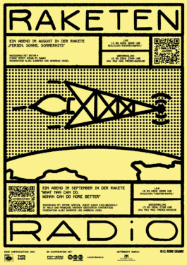 Ben El Halawany a.k.a. El Bebbe Grande Poster for Raketen Radio by Ben El Halawany